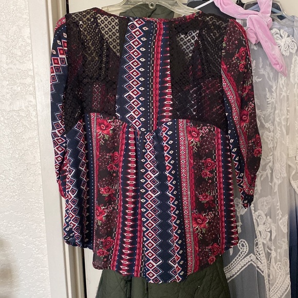 Boho print top - Picture 2 of 4